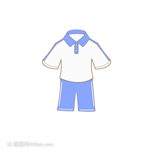 学生卡通夏季服饰校服男